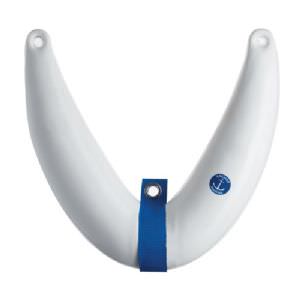 ANCHOR BOW FENDER  SLIMLINE 28 X 10 X 38CM -WHITE (click for enlarged image)